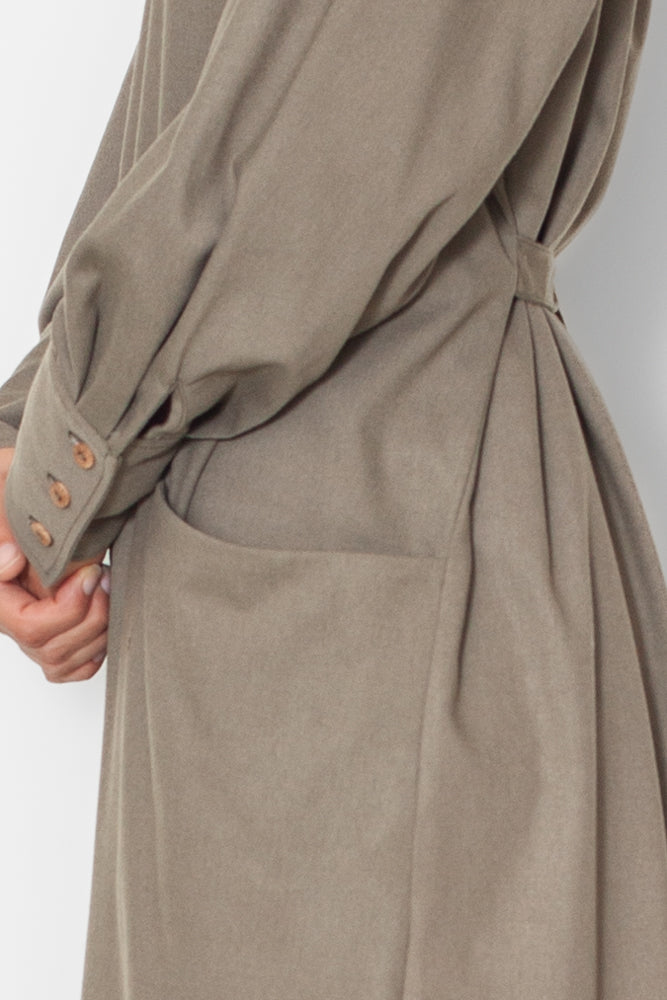 Robe Marie-Anne Laine Kaki