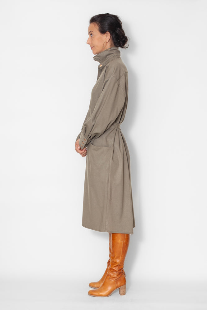 Robe Marie-Anne Laine Kaki