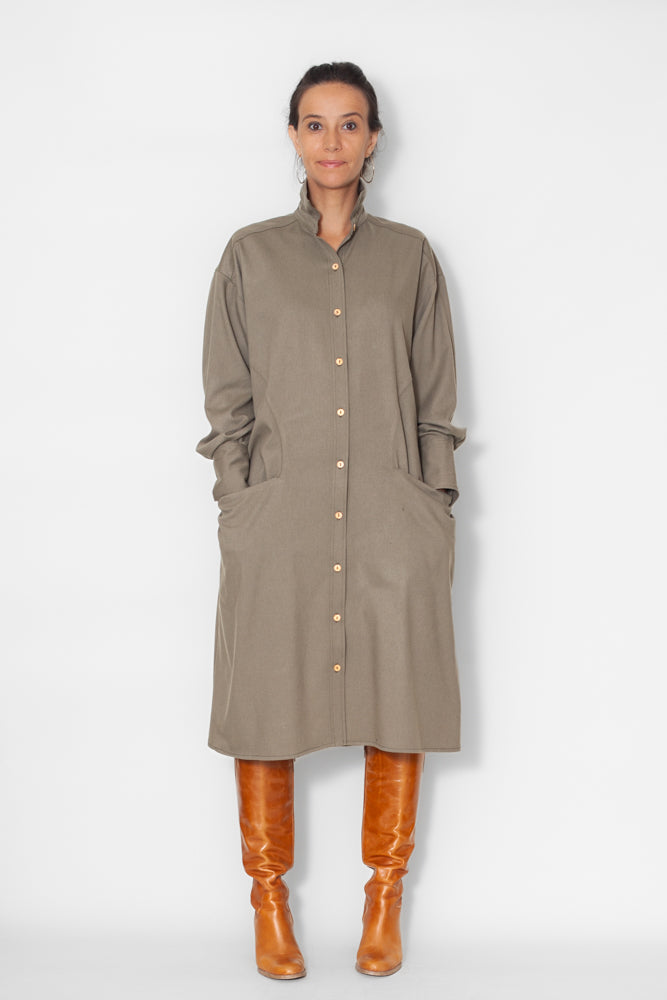 Robe Marie-Anne Laine Kaki