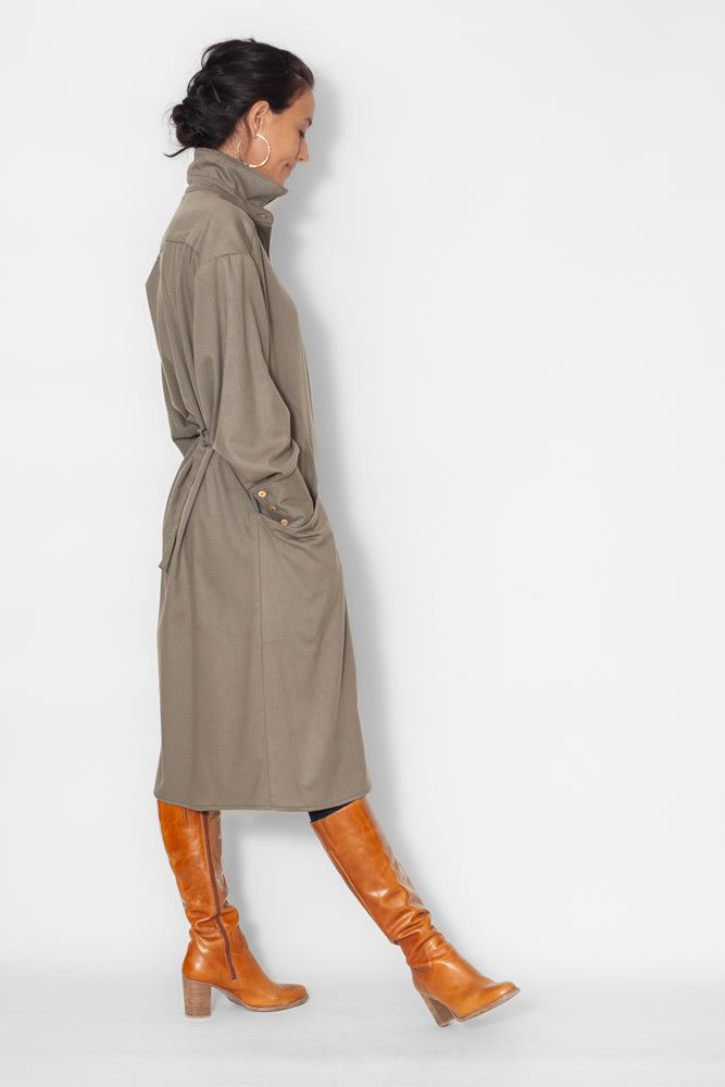 Robe Marie-Anne Laine Kaki