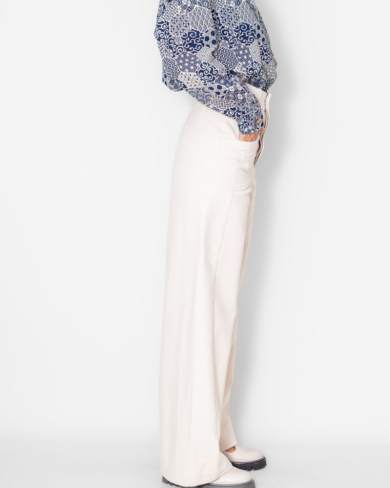 Pantalon Karine crème Bio