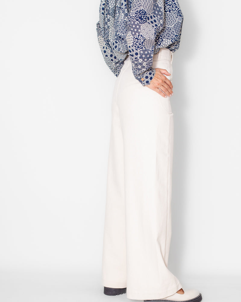 Pantalon Karine crème Bio