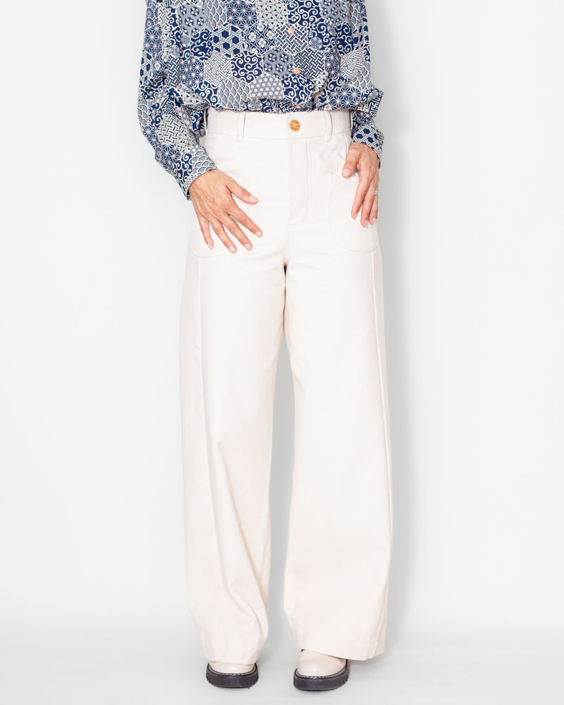 Pantalon Karine crème Bio
