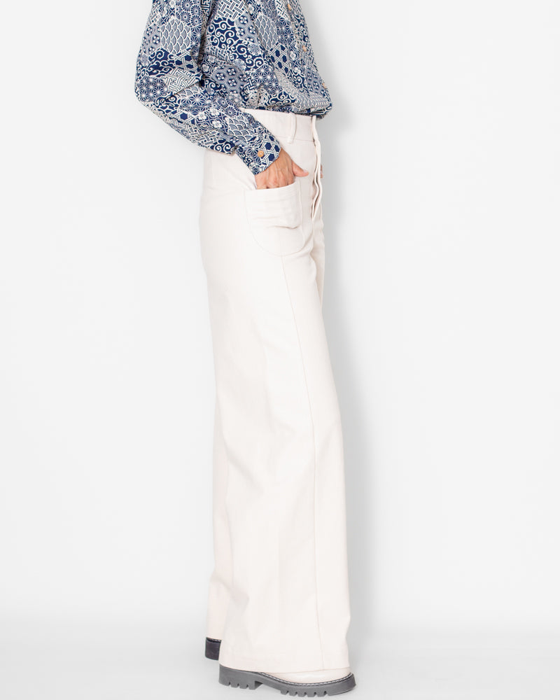 Pantalon Karine crème Bio