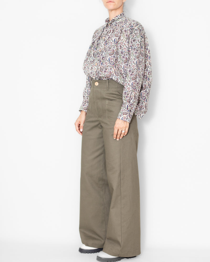 Pantalon Karine Kaki Bio