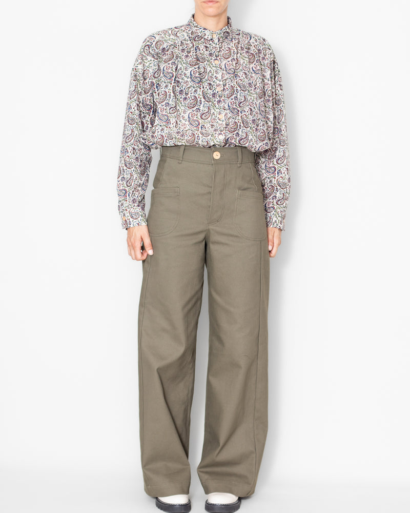 Pantalon Karine Kaki Bio