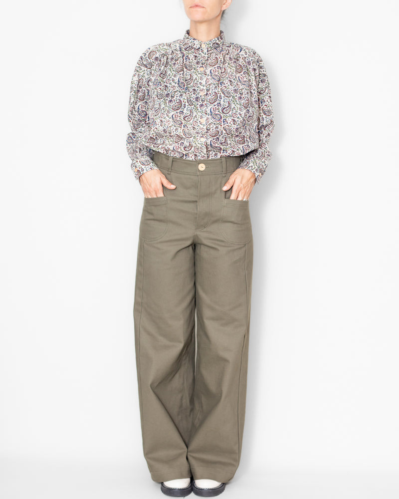 Pantalon Karine Kaki Bio
