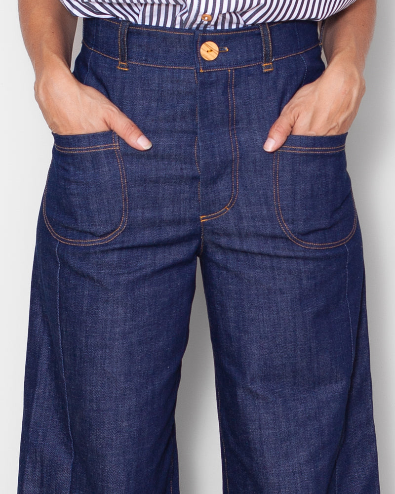 Pantalon Karine Denim Bio - ICONIQUE