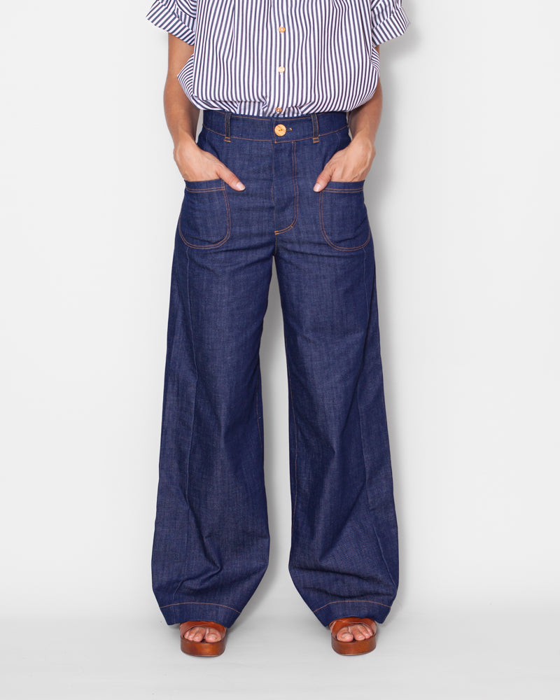 Pantalon Karine Denim Bio - ICONIQUE