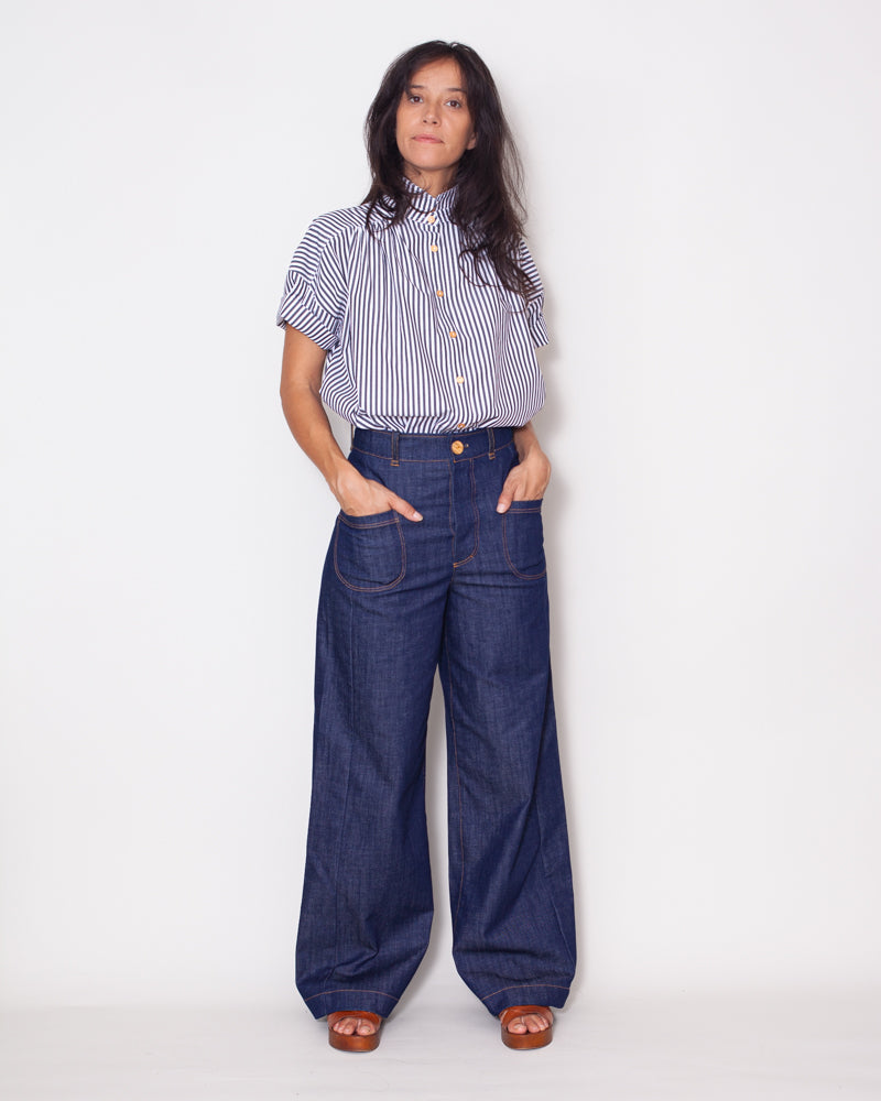 Pantalon Karine Denim Bio - ICONIQUE