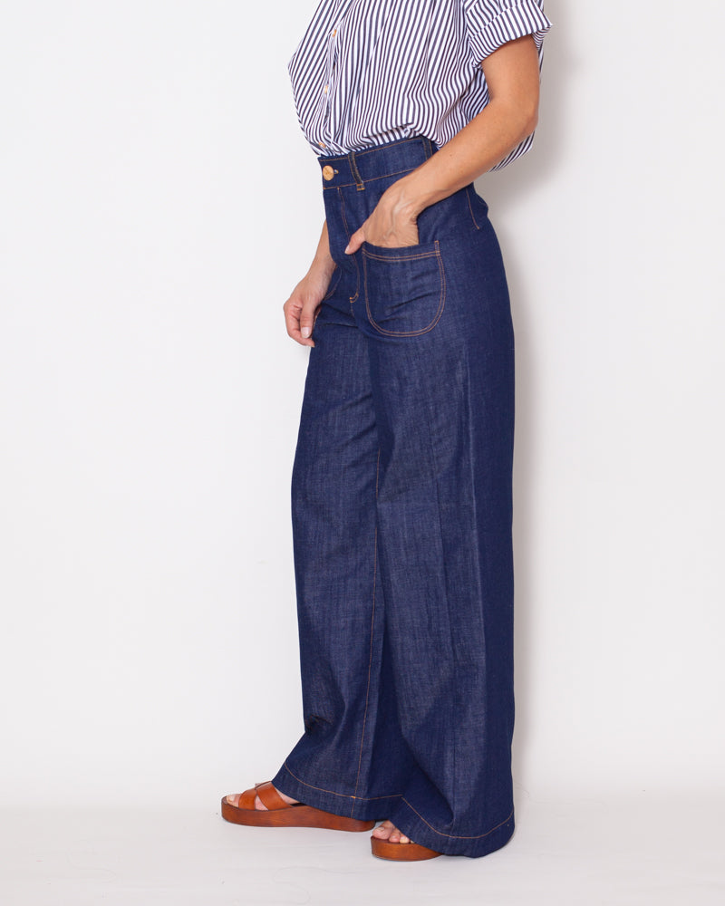 Pantalon Karine Denim Bio - ICONIQUE