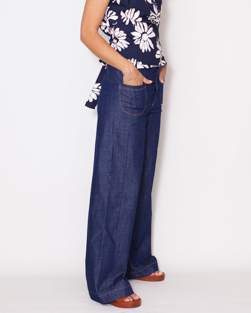 Pantalon Karine Denim Bio - ICONIQUE