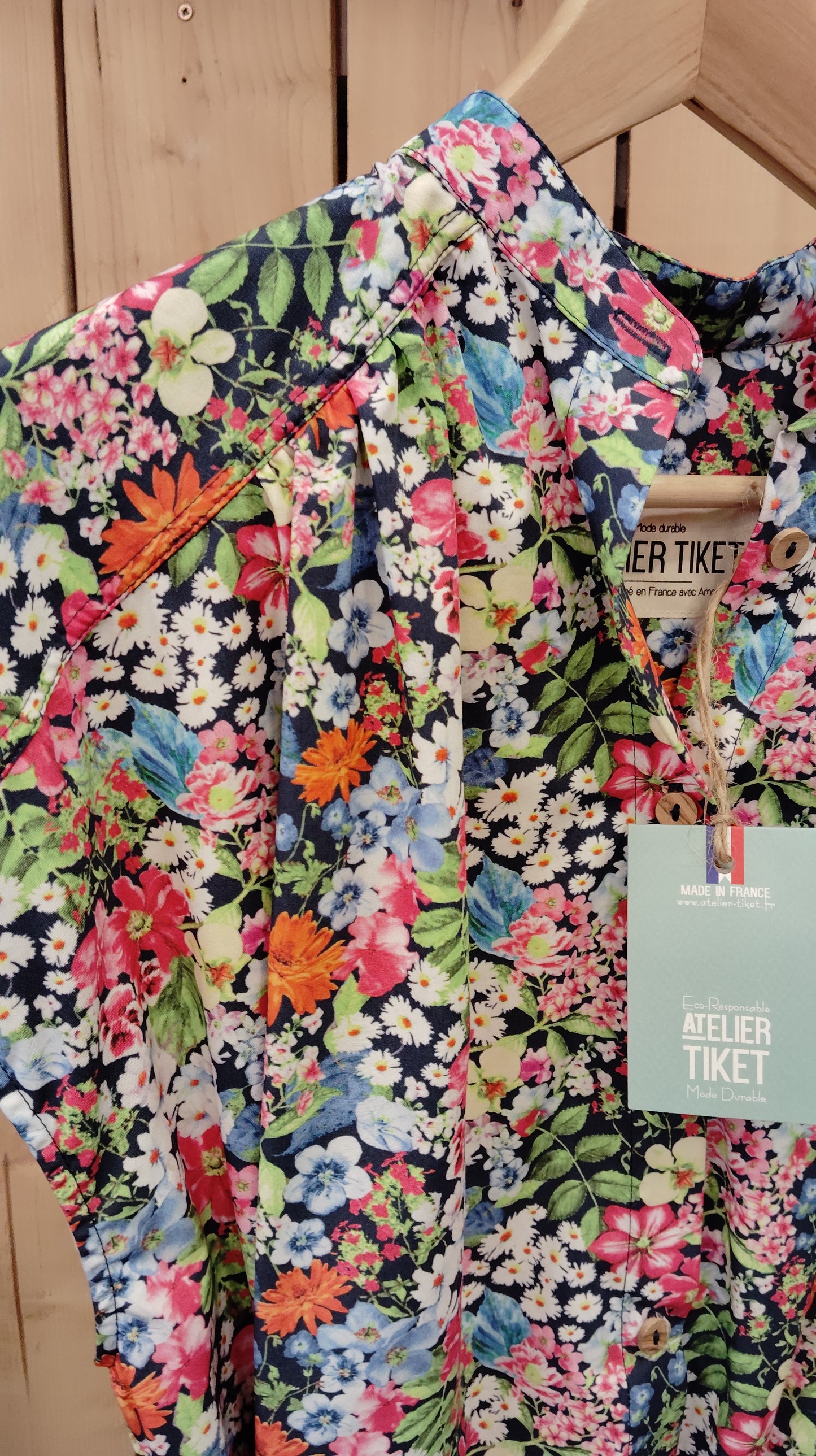 Chemise Claudine flowerpower DIV BIO- DERNIÈRE CHANCE
