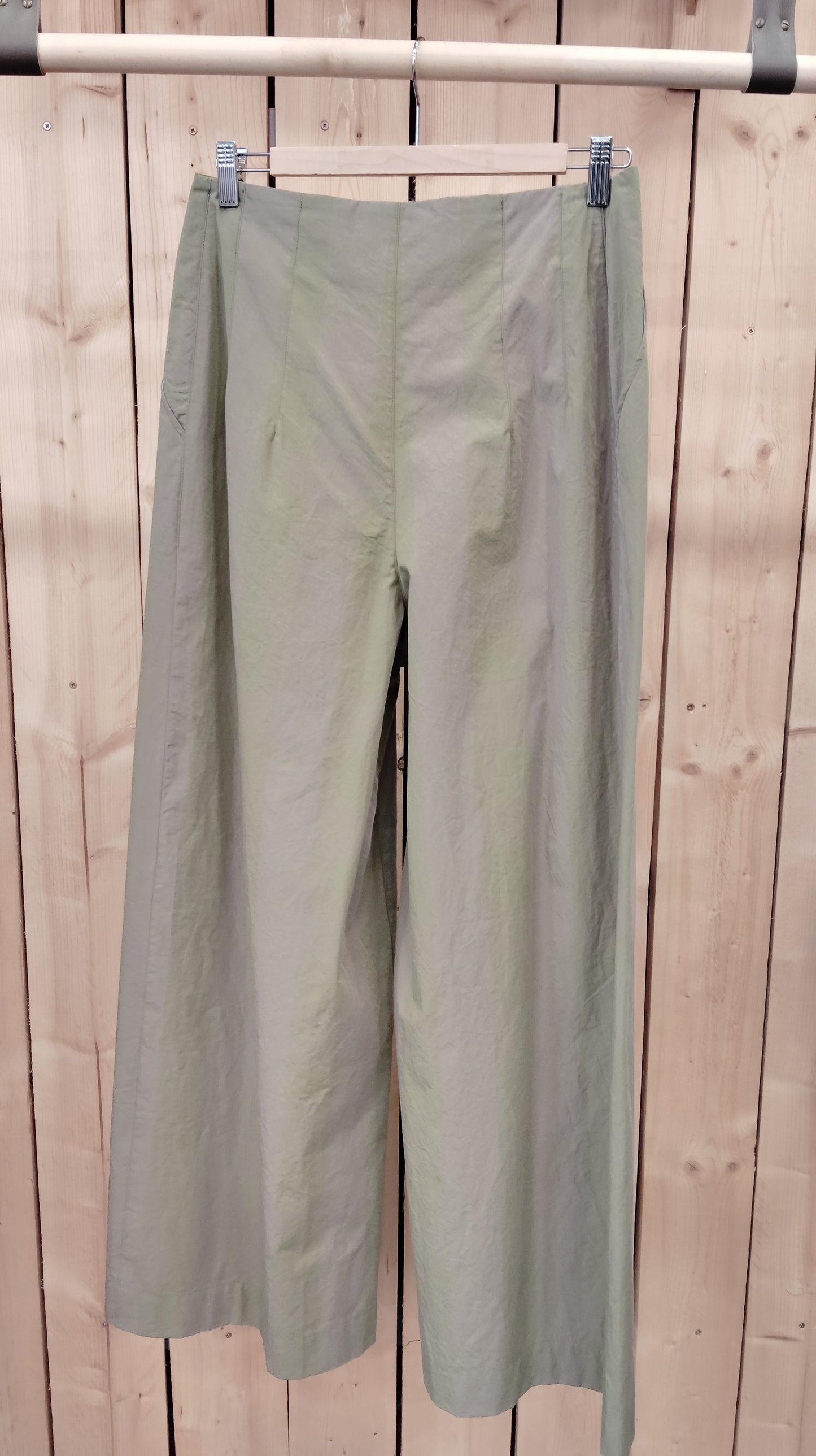 Pantalon MANON rayures kaki UP - DERNIERE CHANCE