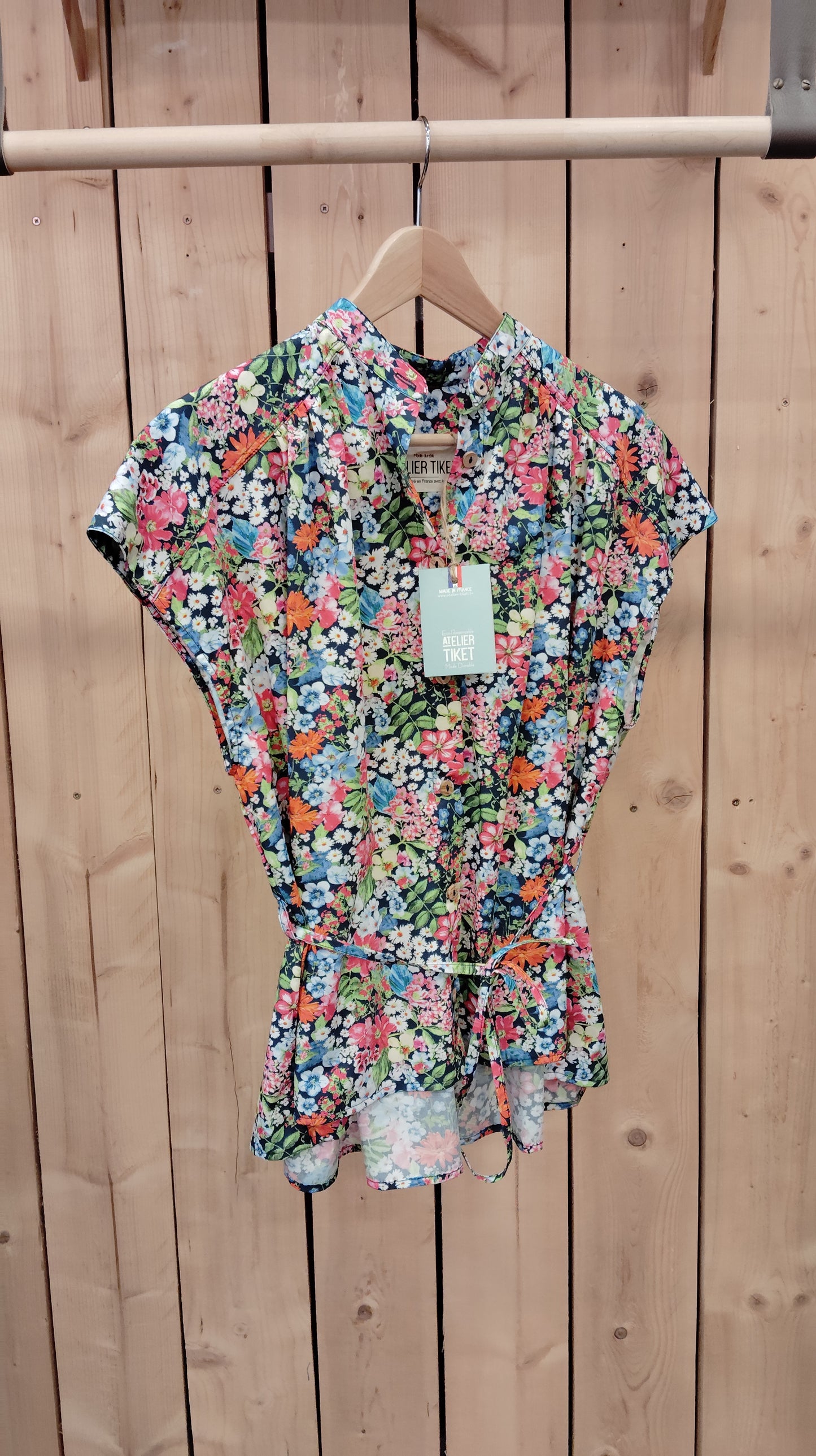 Chemise Claudine flowerpower DIV BIO- DERNIÈRE CHANCE