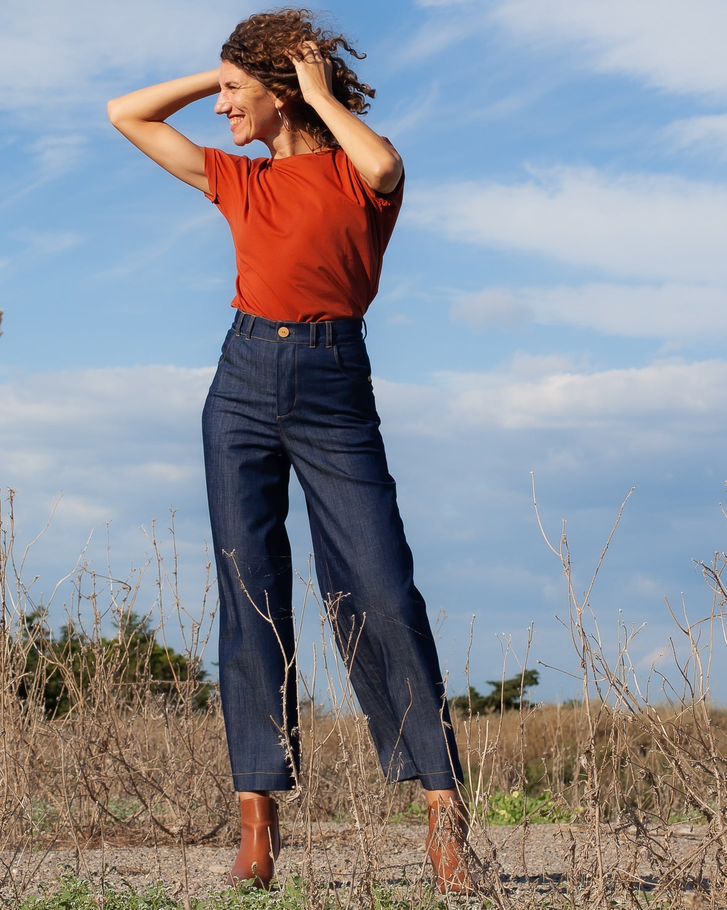ICONIQUE - Pantalon Marinette Denim BIO
