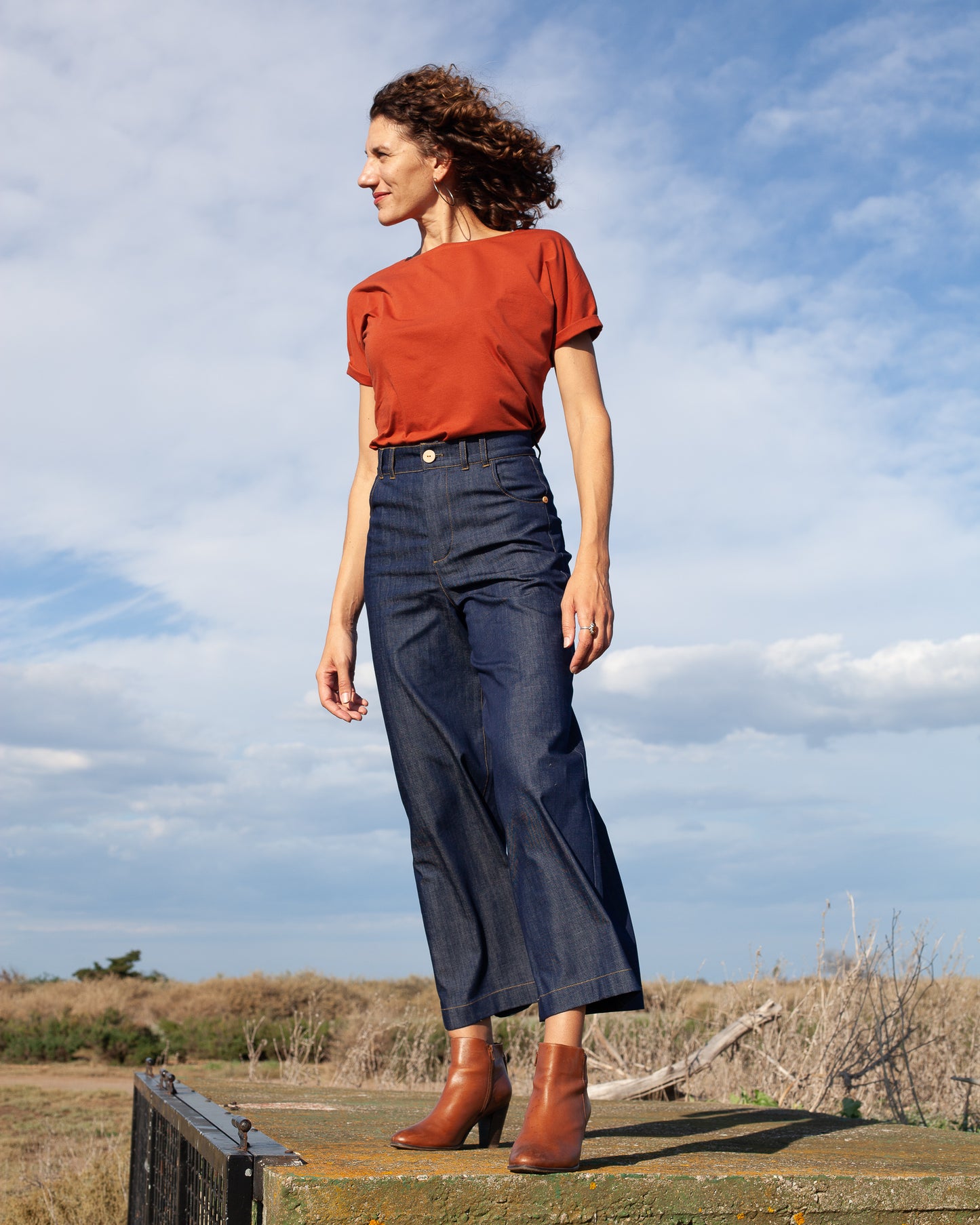 ICONIQUE - Pantalon Marinette Denim BIO