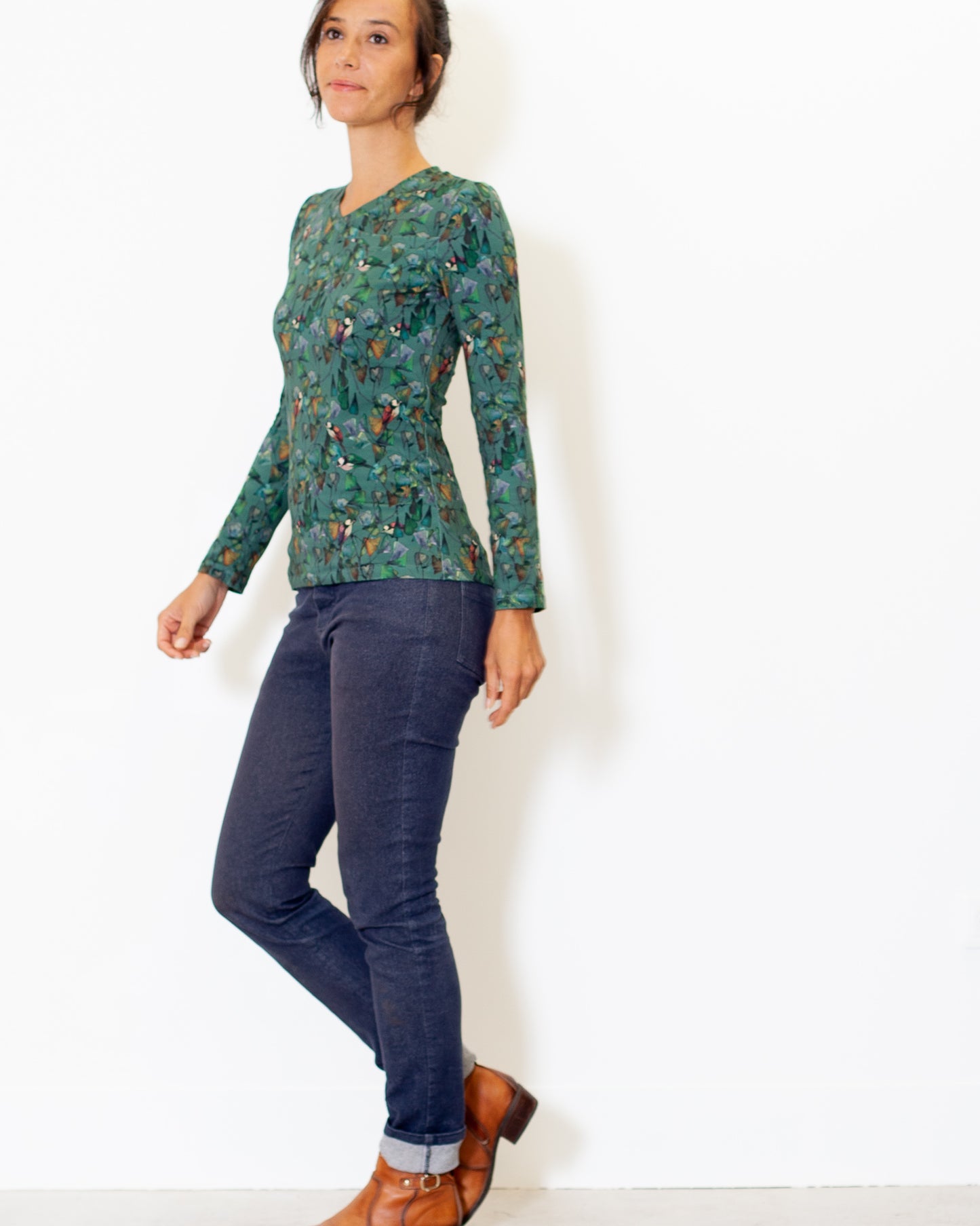 Tee-shirt Marina jersey BIO Ginko birds