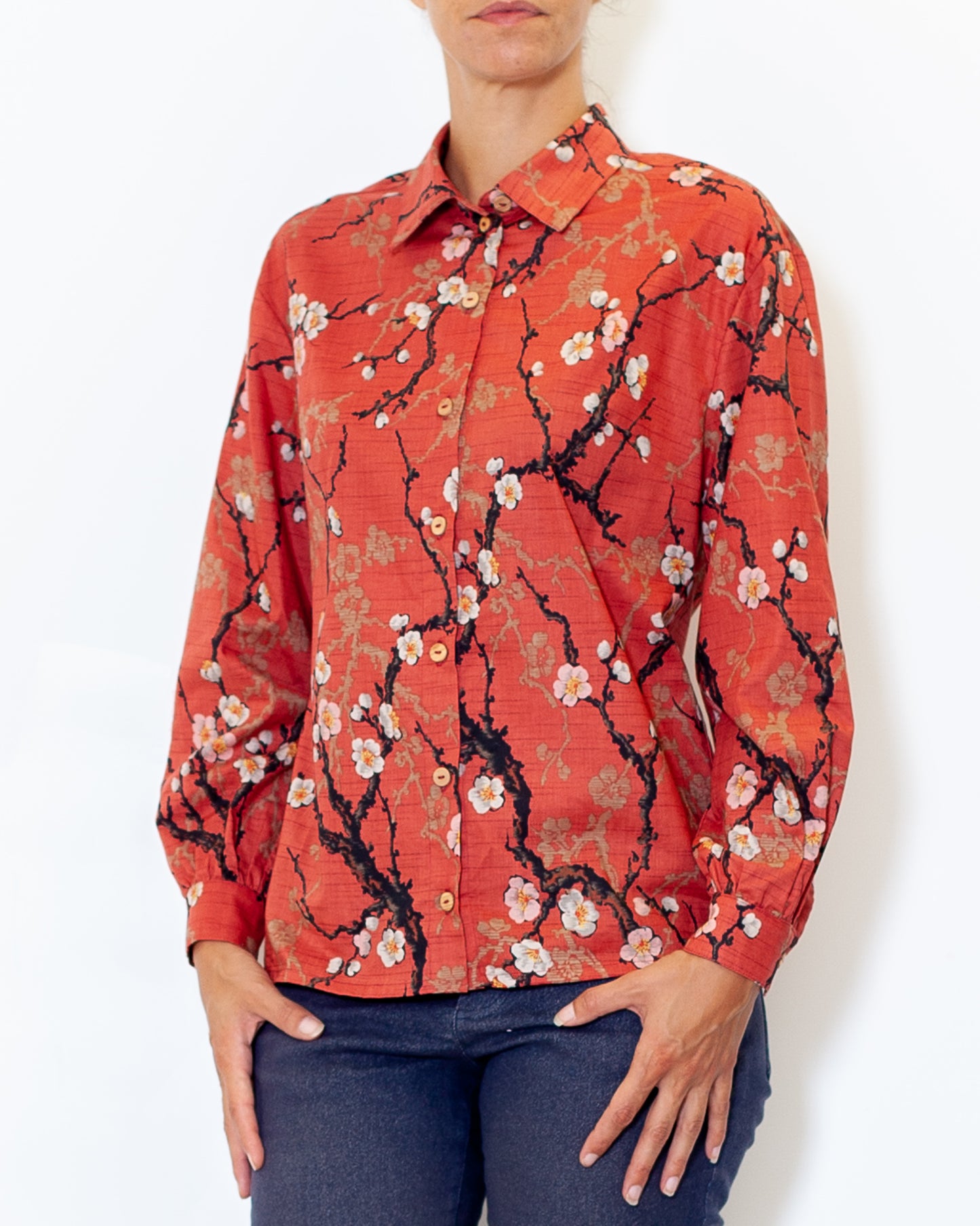 Chemisier Alexine - Prunier Corail