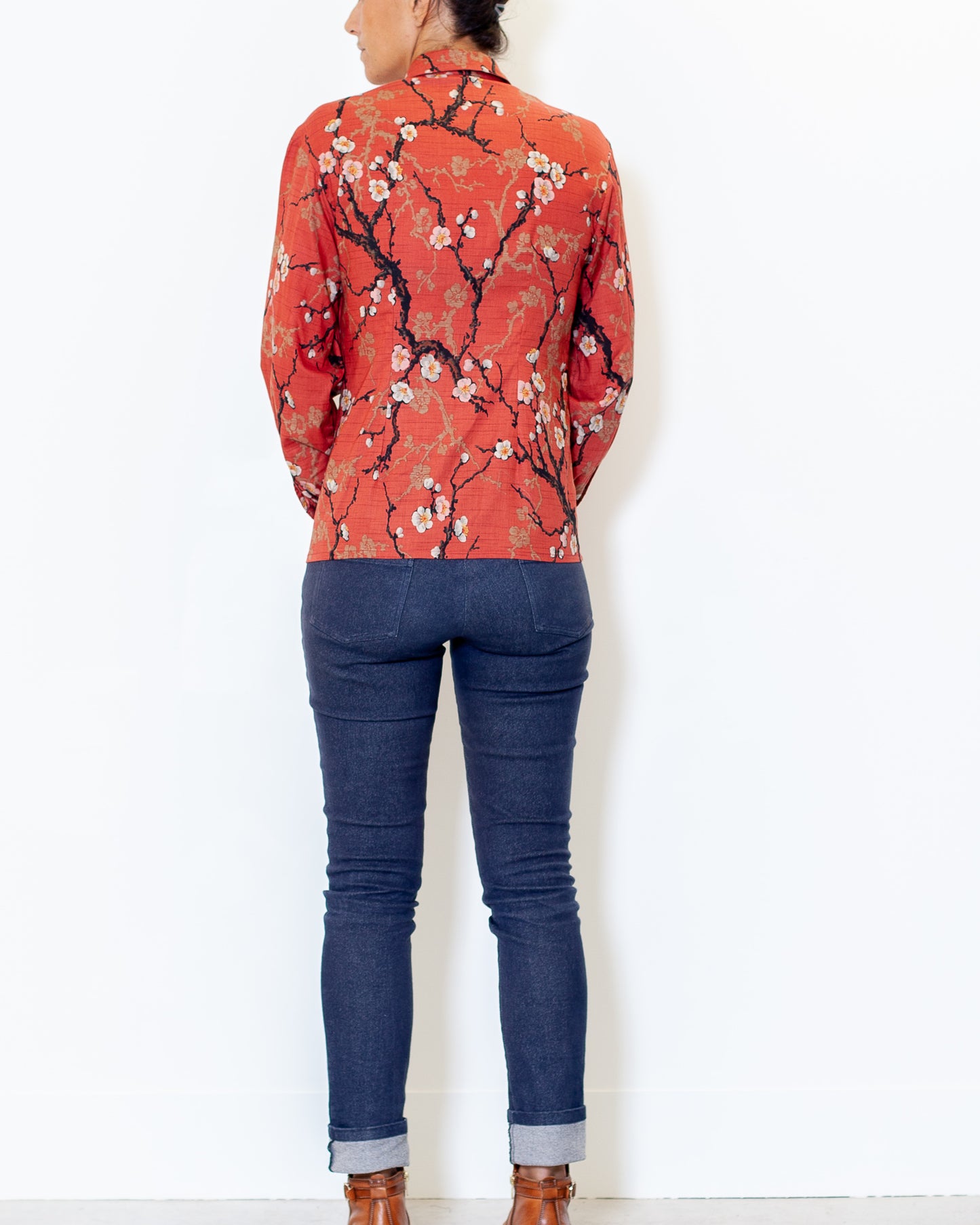Chemisier Alexine - Prunier Corail