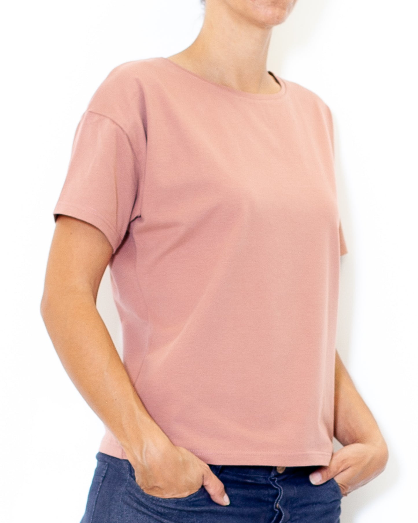 DERNIERE CHANCE- Tee-shirt Louise BIO vieux rose