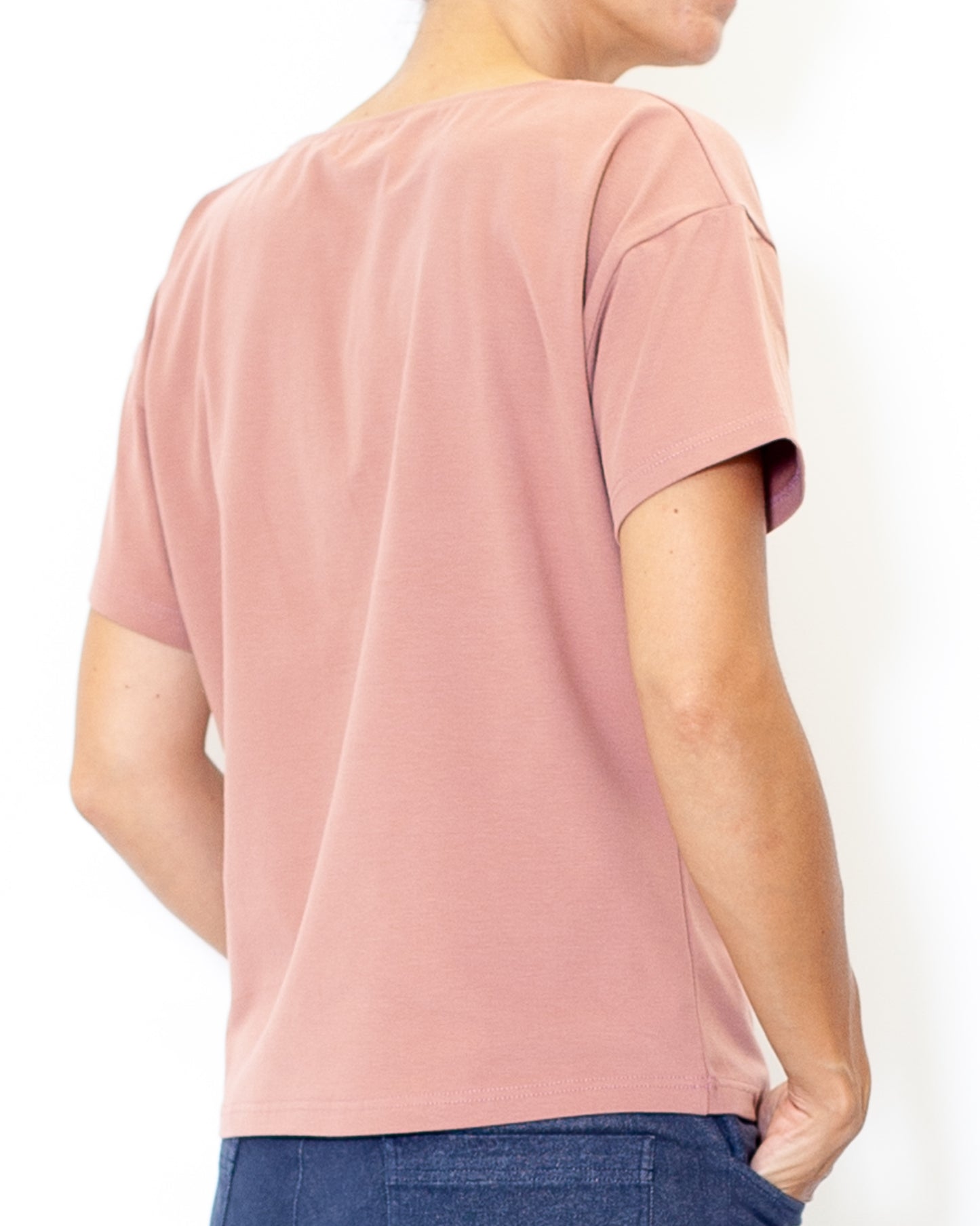 DERNIERE CHANCE- Tee-shirt Louise BIO vieux rose