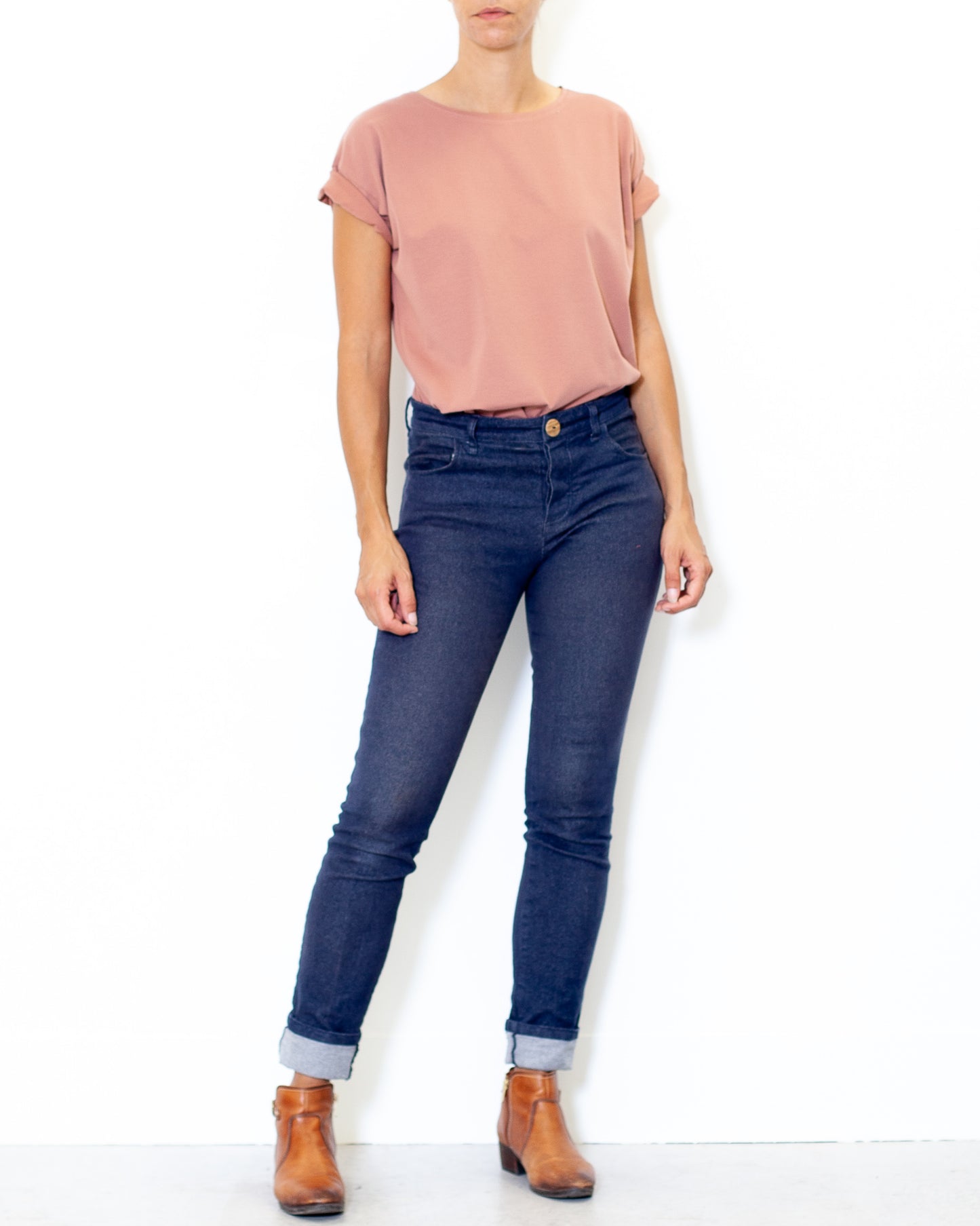 DERNIERE CHANCE- Tee-shirt Louise BIO vieux rose