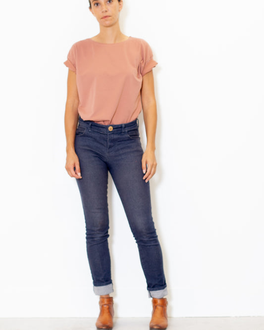 Tee-shirt Louise vieux rose