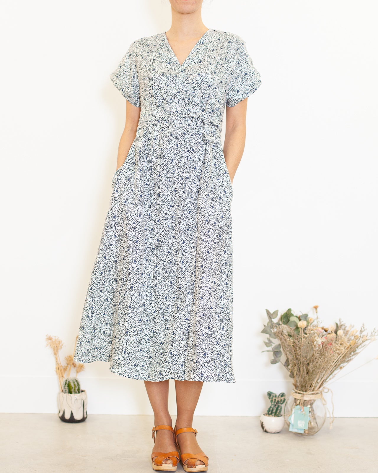 DERNIERE CHANCE- Robe Charlotte lin Pivoines