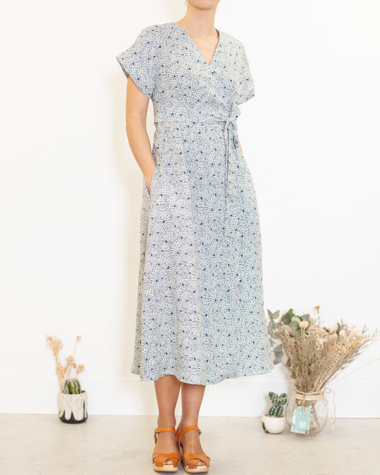 DERNIERE CHANCE- Robe Charlotte lin Pivoines