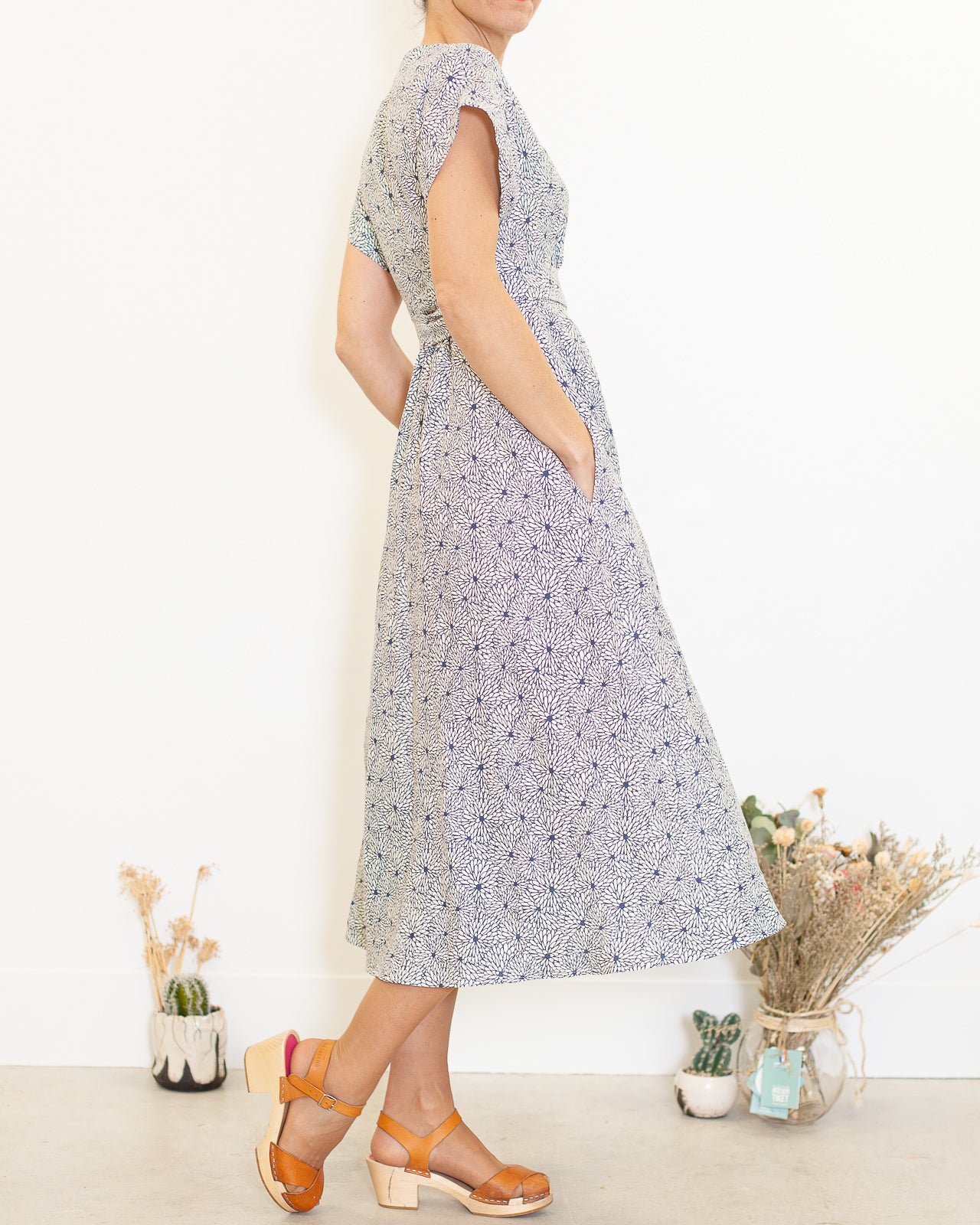 DERNIERE CHANCE- Robe Charlotte lin Pivoines