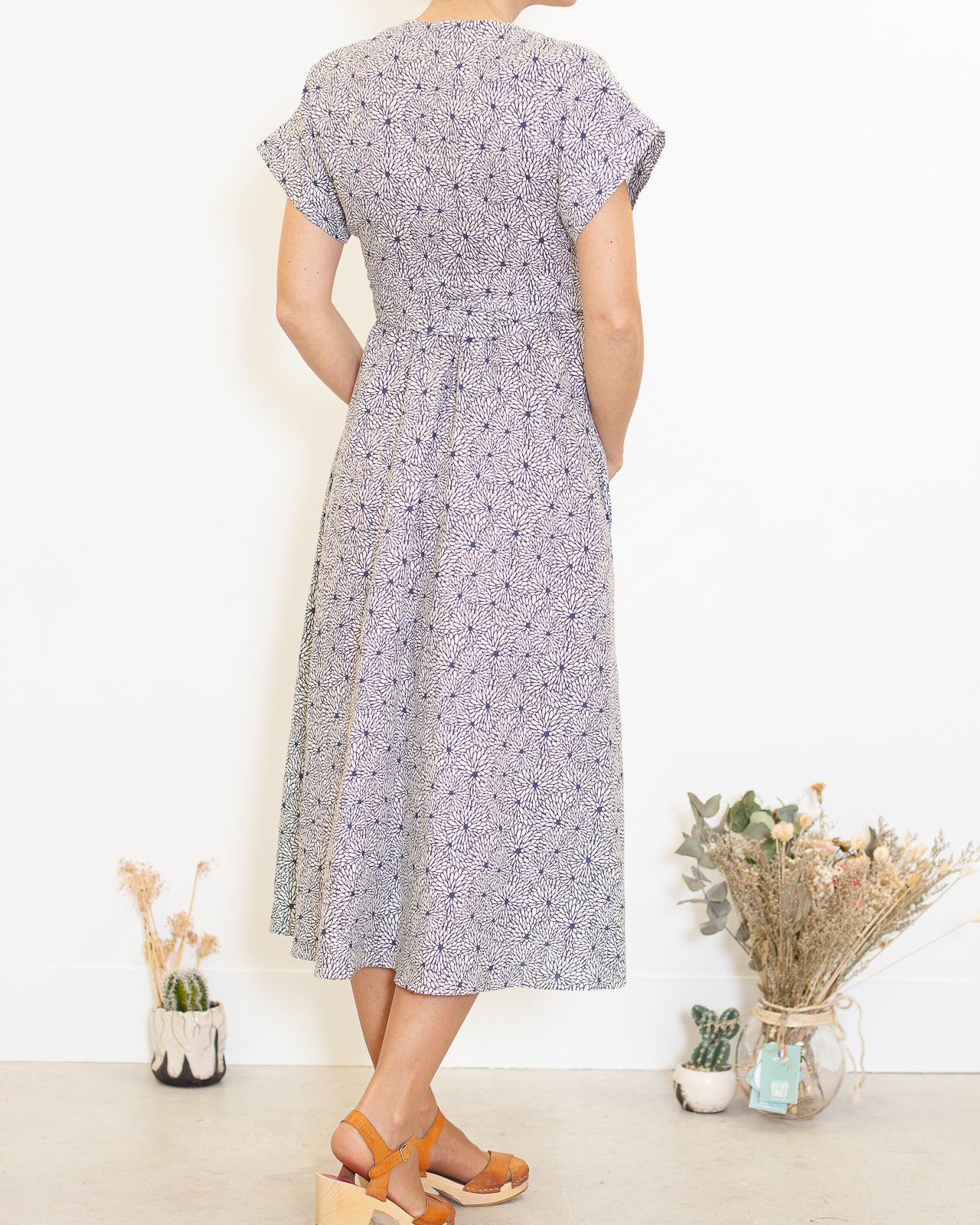 DERNIERE CHANCE- Robe Charlotte lin Pivoines