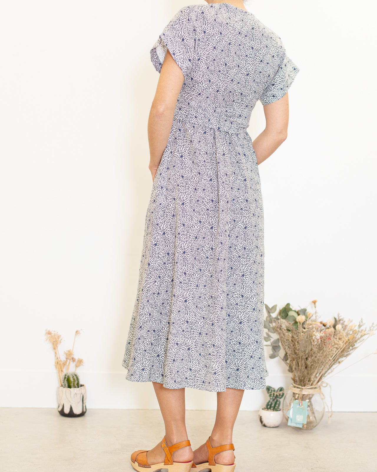 DERNIERE CHANCE- Robe Charlotte lin Pivoines