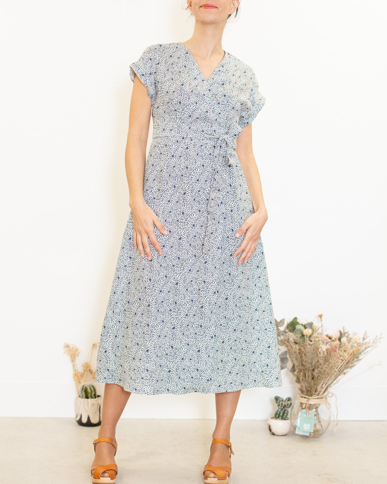 DERNIERE CHANCE- Robe Charlotte lin Pivoines