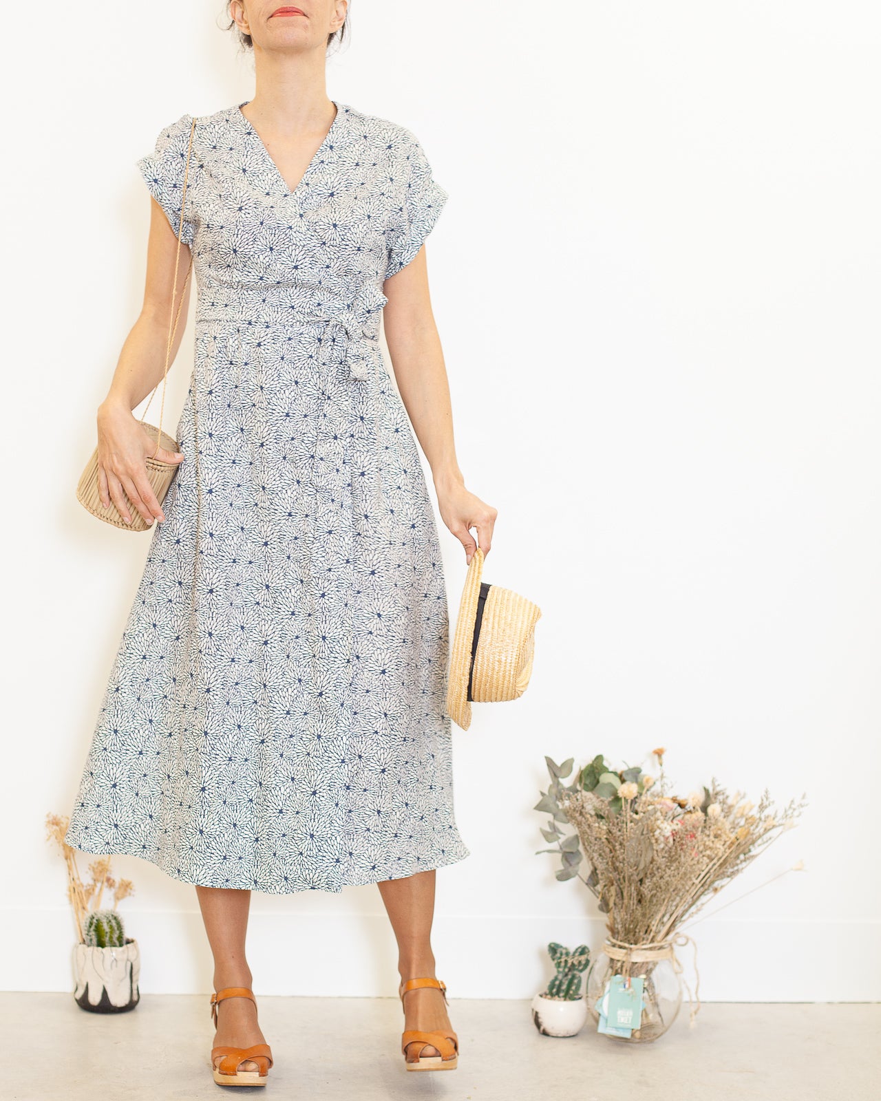 DERNIERE CHANCE- Robe Charlotte lin Pivoines