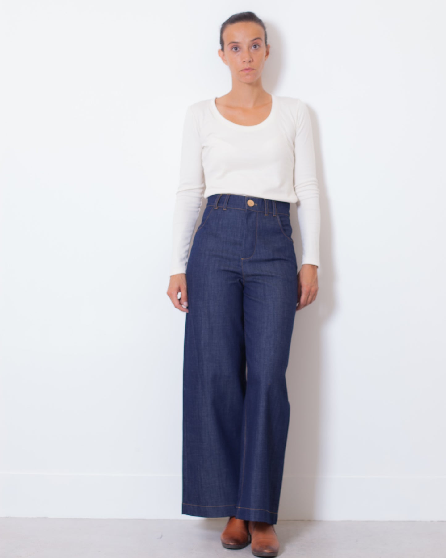 ICONIQUE - Pantalon Marinette Denim BIO