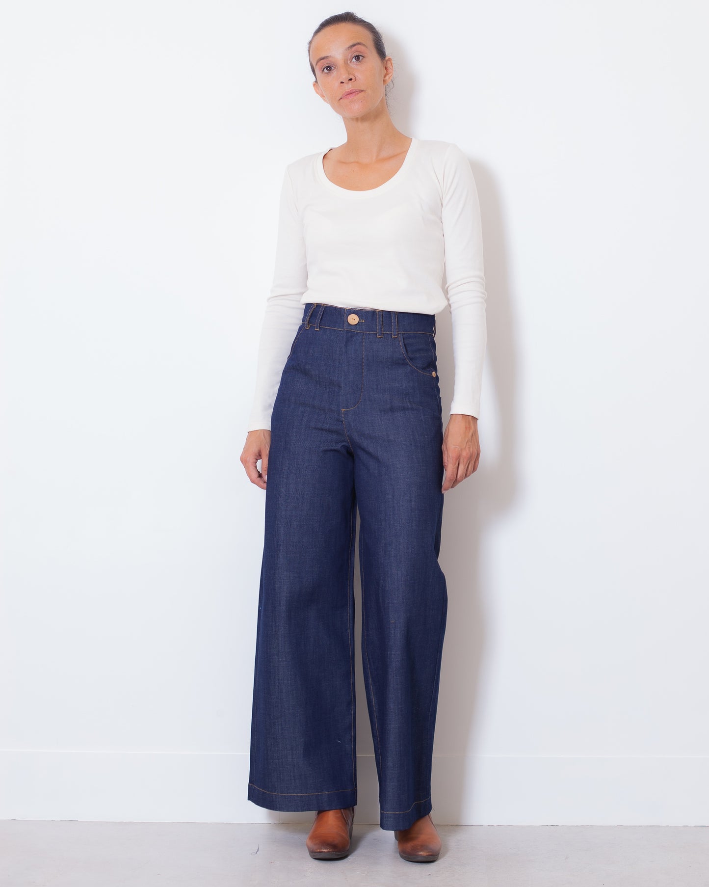 ICONIQUE - Pantalon Marinette Denim BIO
