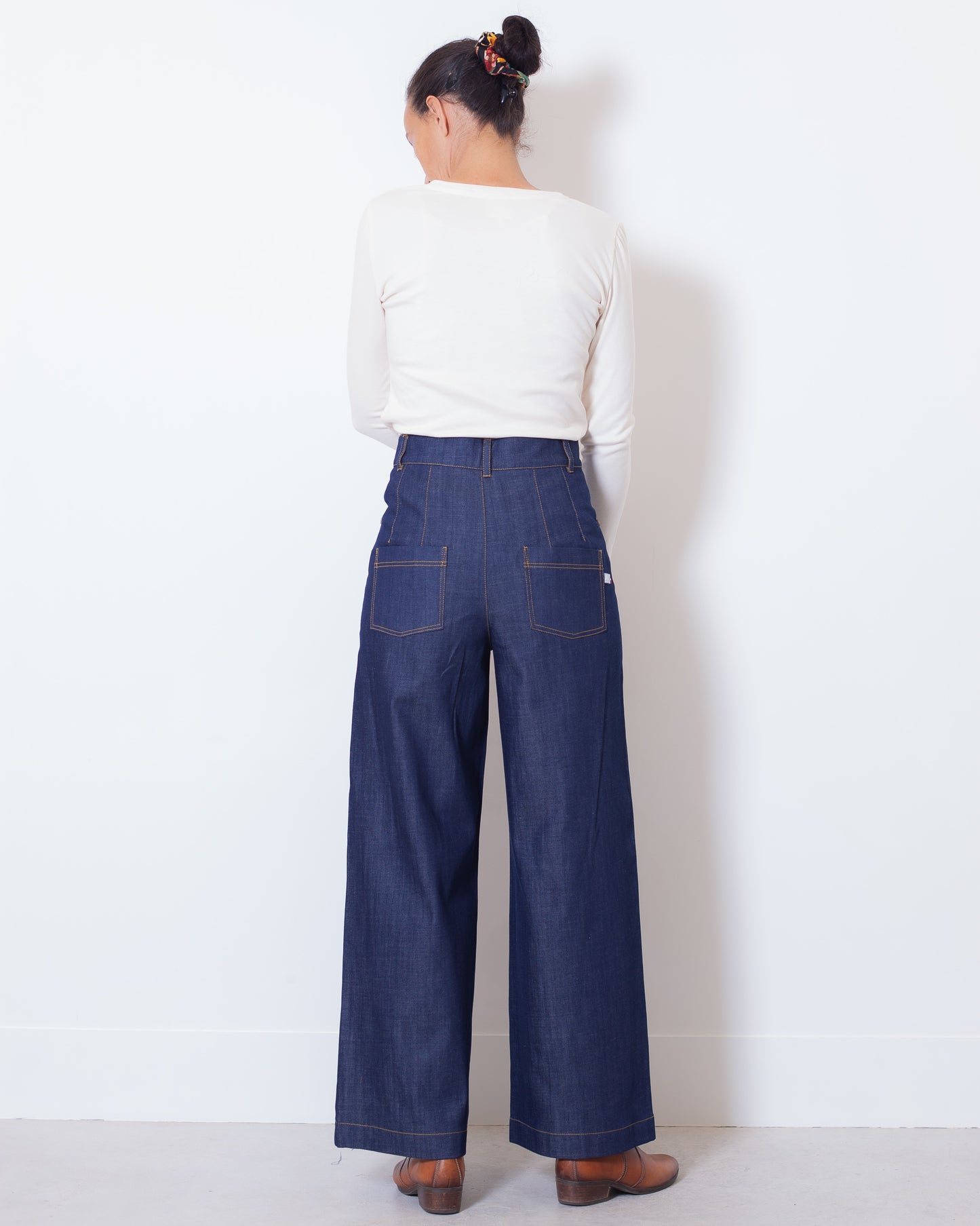 ICONIQUE - Pantalon Marinette Denim BIO