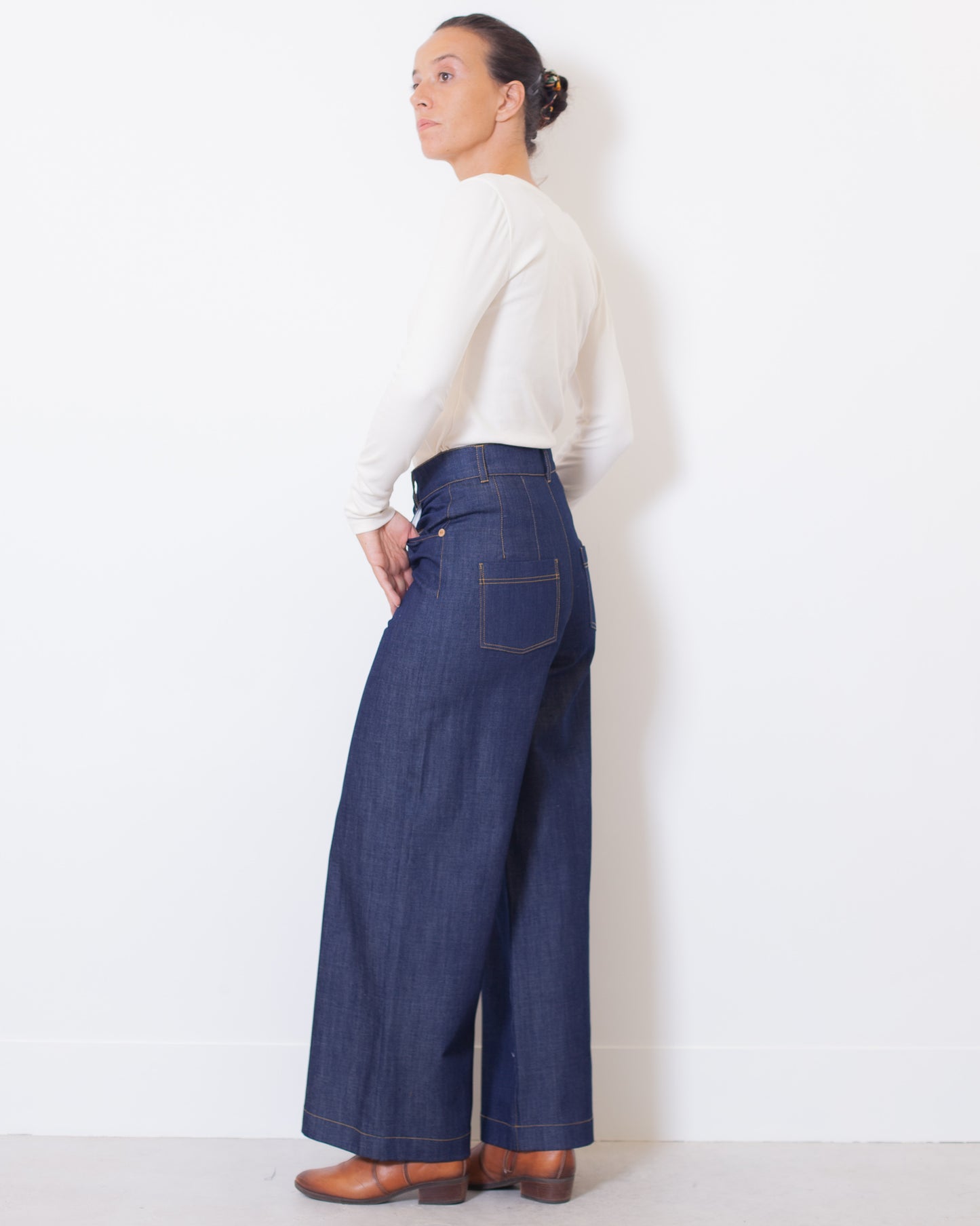 ICONIQUE - Pantalon Marinette Denim BIO