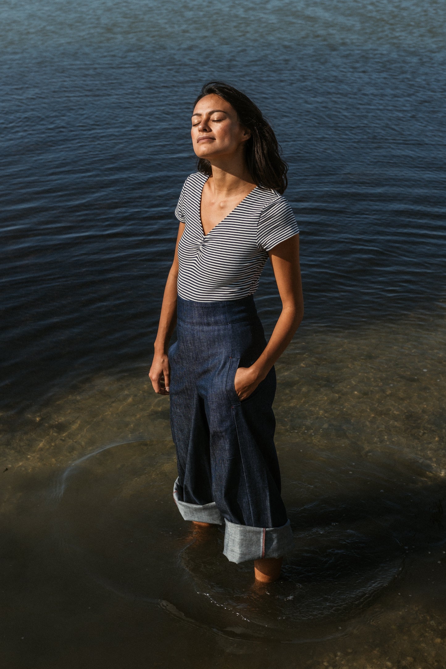 ICONIQUE - Pantalon Marina Denim Bio Gots