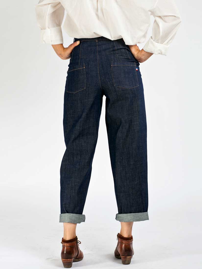 ICONIQUE - Pantalon Juliette denim Bio Gots