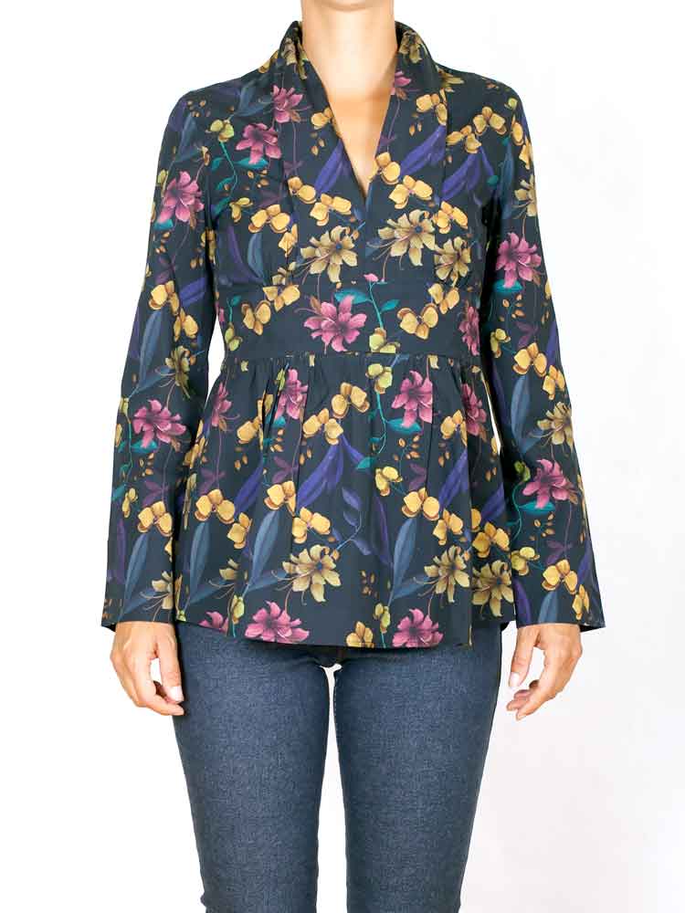 DERNIERE CHANCE- Haut Caroline Night Orchid BIO -PRIX ROND