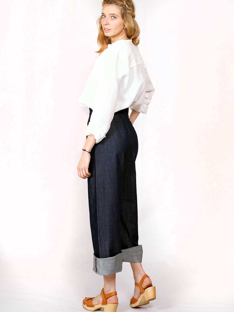 ICONIQUE - Pantalon Marina Denim Bio Gots