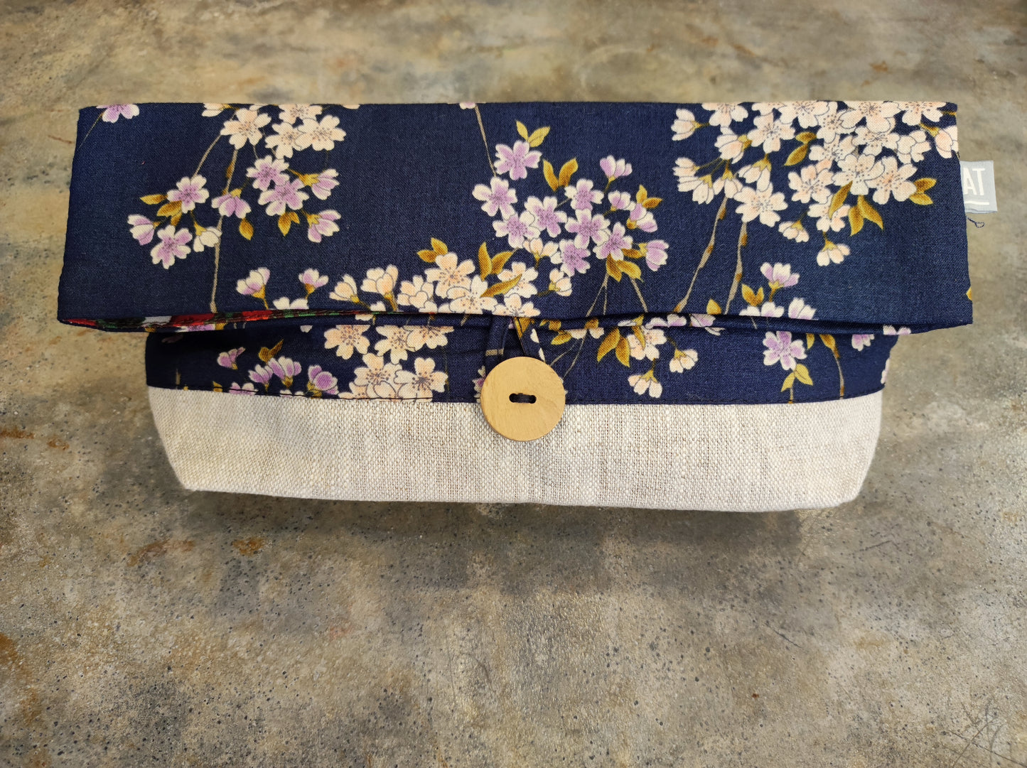 Trousse japonaise Sakura bleu