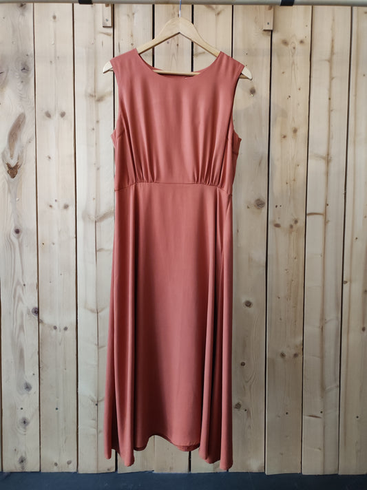 ROBE DAZY safran - PRIX ROND