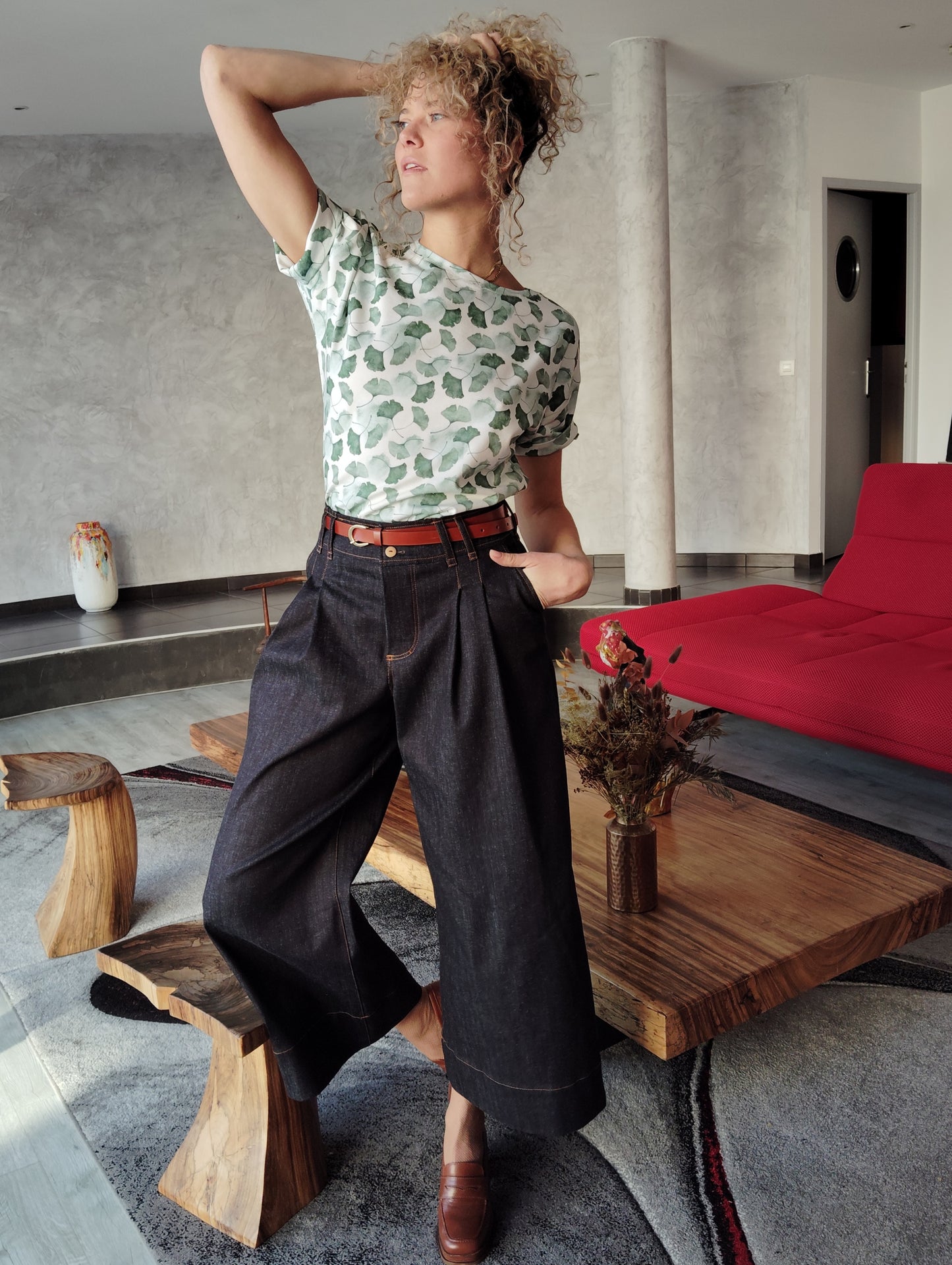 Tee-shirt Louisa BIO GOTS Gingko