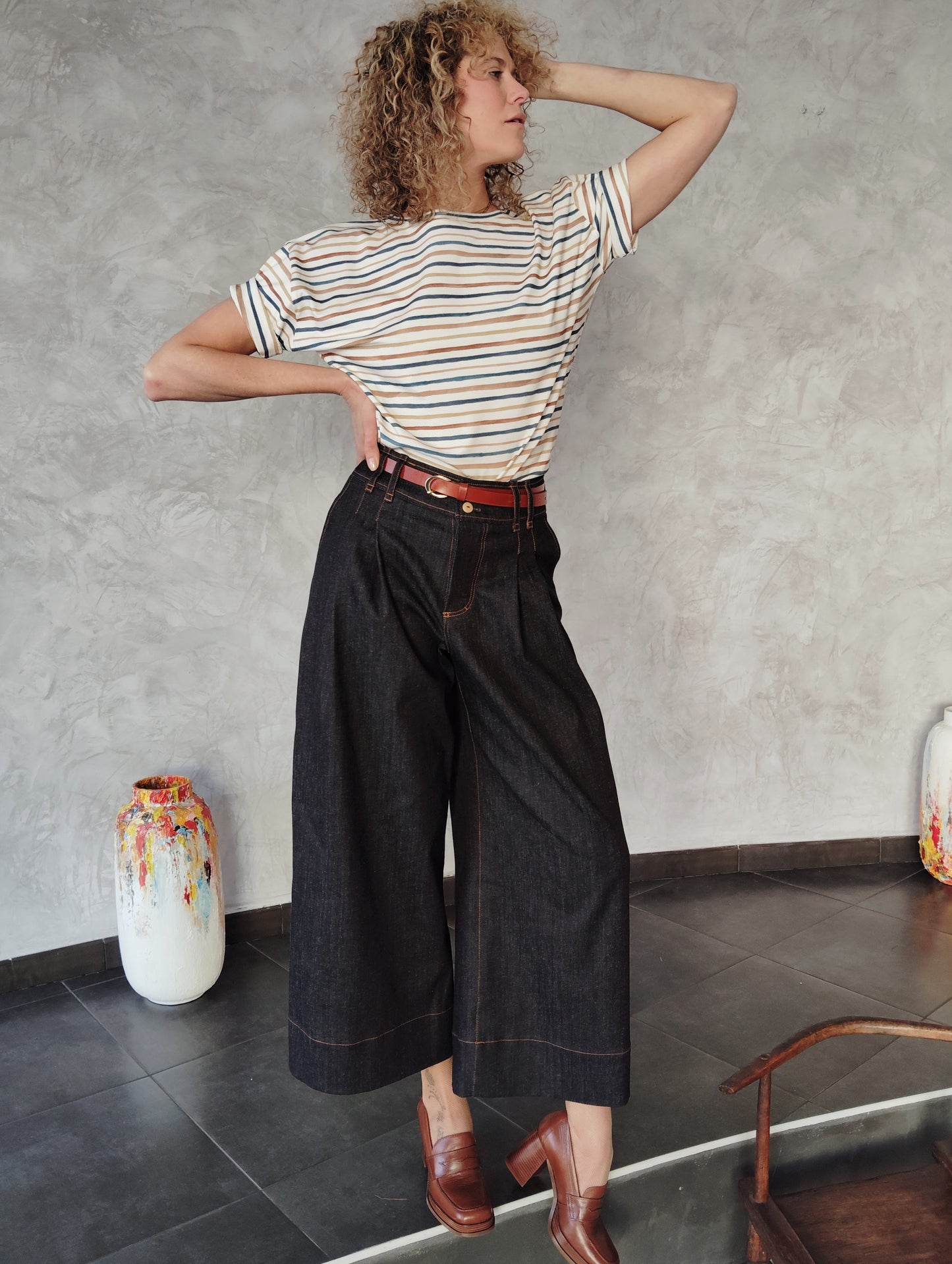 Pantalon Lou Denim Coton Up-cyclé