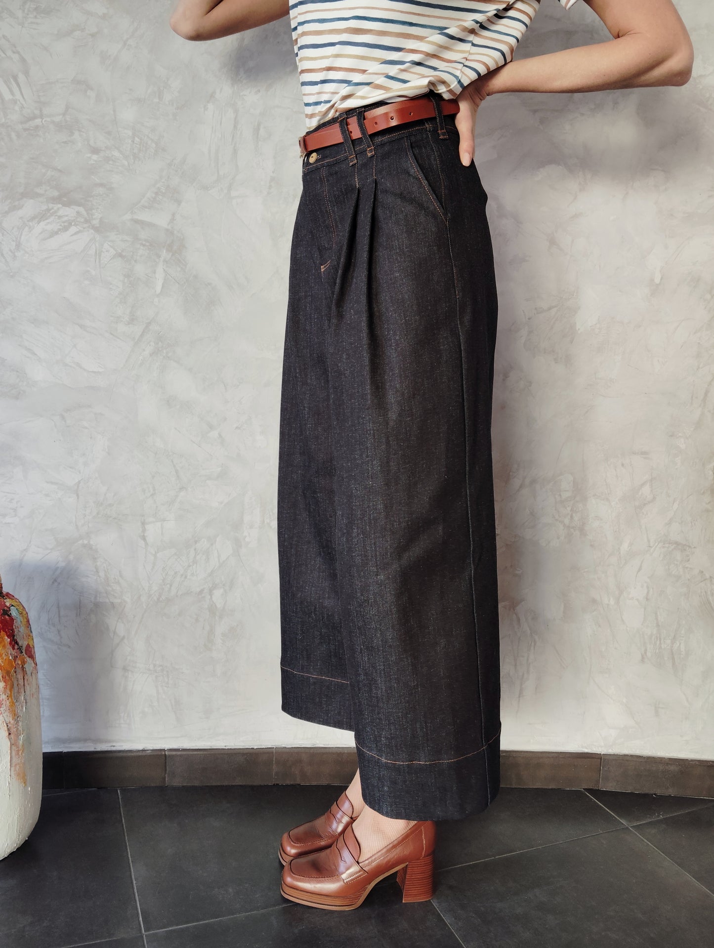 Pantalon Lou Denim Coton Up-cyclé