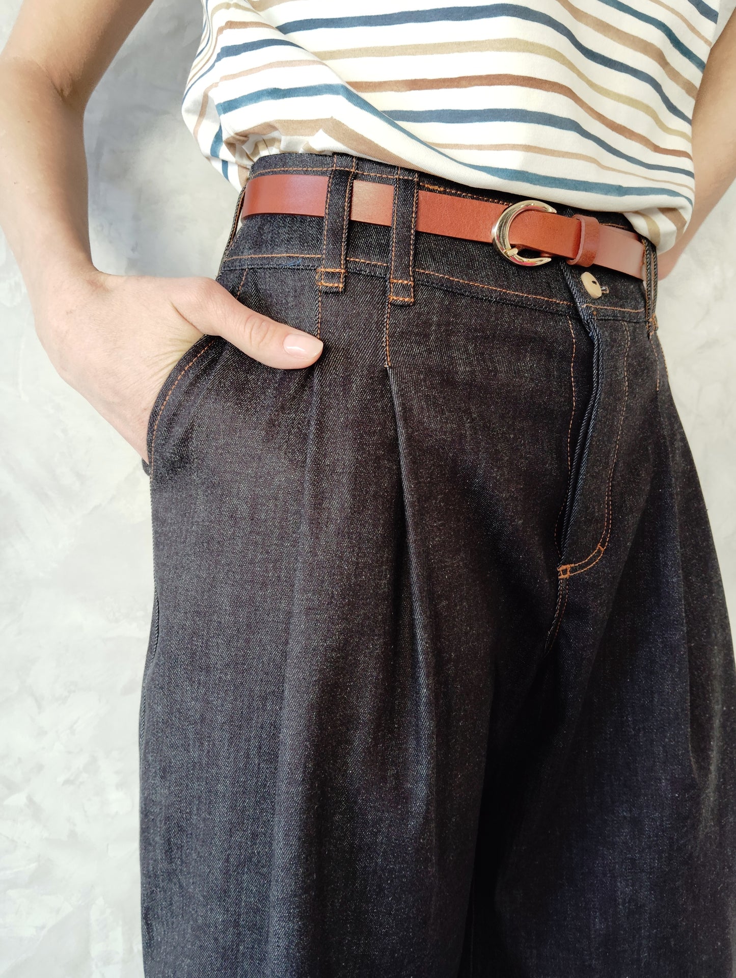 Pantalon Lou Denim Coton Up-cyclé