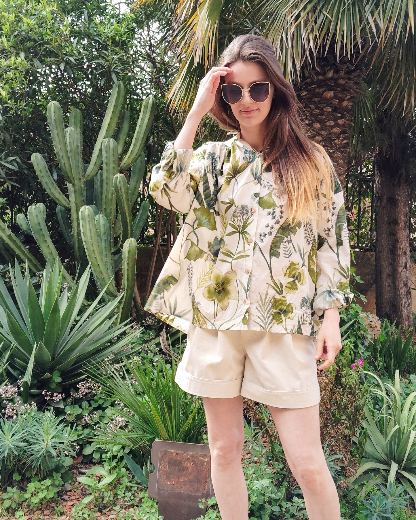 Chemise Marta feuillage